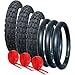 PHIL & TEDS DOUBLE PUNCTURE PROTECTED TYRE AND TUBE SET - OFF ROAD TREAD PATTERN