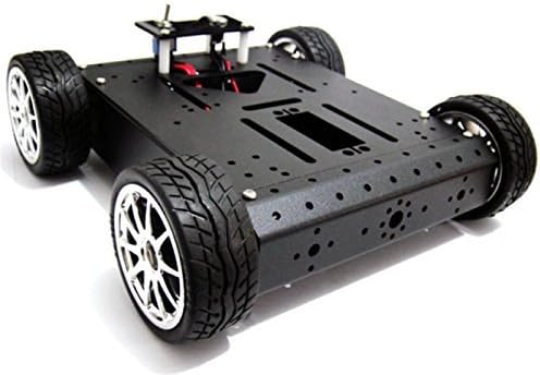 4WD Aluminum Mobile Robot Car( 6V/ 300R)/This Platform Can Be Equipped With A Variety Of Controllers, Drives, Sensors And Wireless Radio Frequency Modules, Etc.