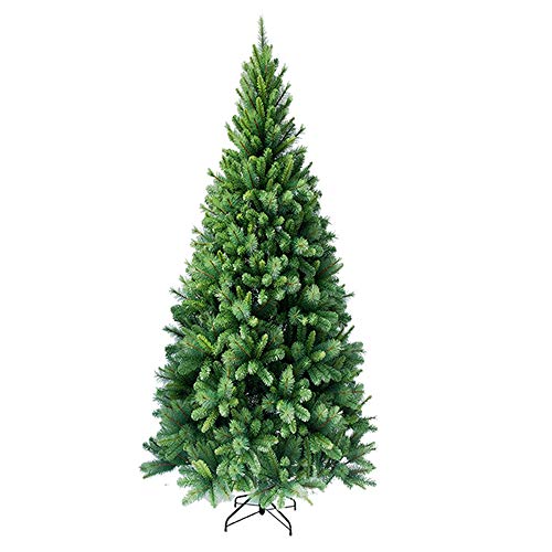 RS Trade - Arbol de navidad artificial con soporte de metal - rs trade- delgado 240 cm aproximadamente, montaje y plegado rápido - 1 minuto, resistente al fuego, hxts 1101