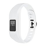IGEMY Ersatzband für Garmin Vivofit 3, Weiches Silikon Armband Zubehör (Weiß)
