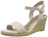 tamaris keilabsatz Touch It Fussbett Tamaris Damen 1-1-28300-22 Riemchensandalen, Pink (Rose/BEIGE 539), 39 EU