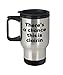 Produktbild Clairin Reisebecher Theres A Chance This Is Clairin Tumblers Clairin Liebhaber Geschenke Weihnachten Geburtstag Gag Geschenke 435 ml Silber