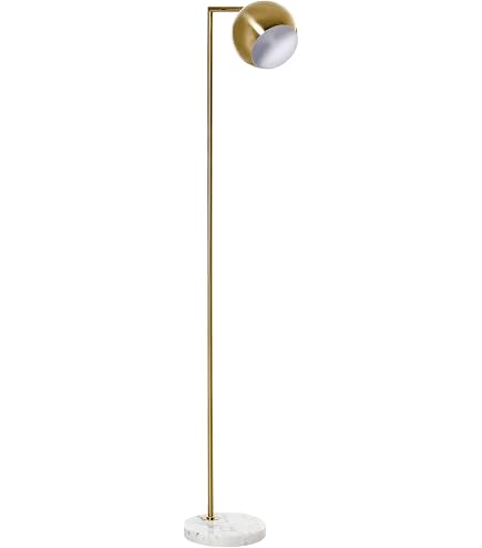 Lampada Da Terra 'Moisia' Lindby | Design Ad Arco, Colore Oro, Altezza 148 Cm, Portalampada E27