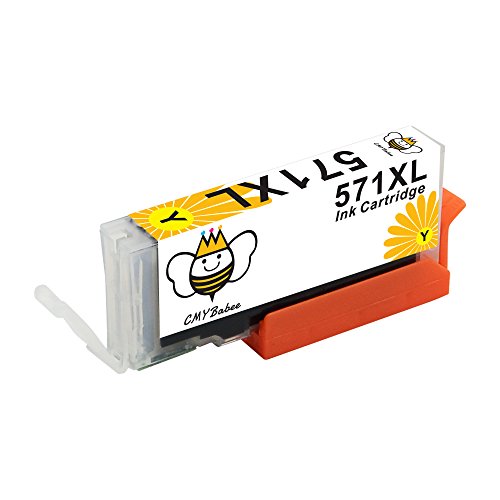 CMYBabee 5 Packs Ersatz für PGI-570XL CLI-571XL Tintenpatrone(1*schwarz, 1*Foto Schwarz, 1*Cyan, 1*Magenta, 1*Gelb) Hohe Kapazität kompatibel mit Pixma G5750 MG5751 MG5752 MG5753 MG6850 MG6851 MG6852 MG6853 MG7550 MG7150 TS5050 TS5051 TS5053 TS5055 TS6050 TS6051 TS6052 - 7
