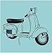 Produktbild 84X100cm Vespa Wandtattoo Schlafzimmer Kunst Roller Retro Vespa Aufkleber Wohnzimmer Lounge Mod Motorrad Wandaufkleber Home Interior Decor