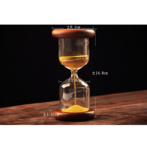 saibang Neues Design Holz Ständer 2 Minuten Sanduhr Sand Timer Home Décor für Weihnachten Geburtstag Geschenk - 5