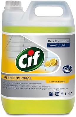 Cif Detergente multiuso professionale agrumi – pulizia affidabile per una pulizia accurata, risultati professionali con rinfrescante profumo di agrumi, tanica da 5 l