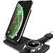 Produktbild NSCHJZ Wireless Charger Duo Pad 10W Qi Induktive Dual-Ladestation Schnellladegerät für Samsung S10/S9/S8/S7/Galaxy Buds, Galaxy Watch 42/46mm, Gear S3/Galaxy Watch Active, iPhone XS/XR/X/8/Airpods 2