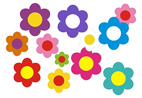 aufgeklebt.de Pegatina Adhesiva, diseño Floral: Mini Flowers 02-51 pcs