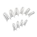 500 Clear French UV Gel Acrylic Half False Tips Nail Art Makeup DIY Decoration