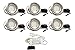 Produktbild 6er Set LED Einbauleuchte Möbelleuchte Einbaustrahler 2,5W HIGH LED SMD 3200K WARMWEISS