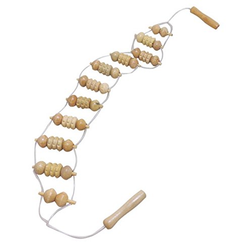 Preisvergleich Produktbild Komfortabel Entspannen bequeme Zurück Massagegerät Holzrad Full Body Hals zurück Bein Taille Walze Massage therapeutischen Versorgung, A, 2.5 cm