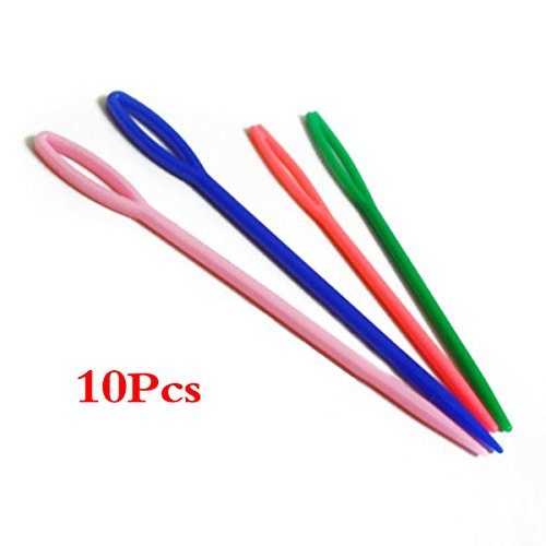 Sonline 2 Groesse 10pcs kleinen Plastik Nadeln grossen Kinder zum Naehen