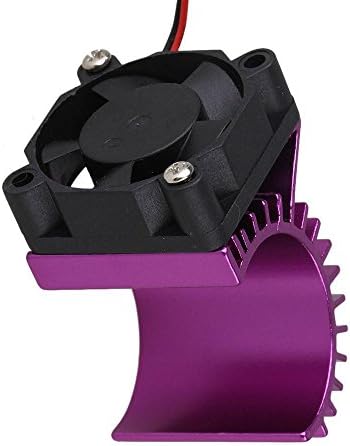Yiguo Purple Aluminum Alloy Plastic 380 Motor heatsink with Fan for RC 1:16 Car Motor Heat sink 308004