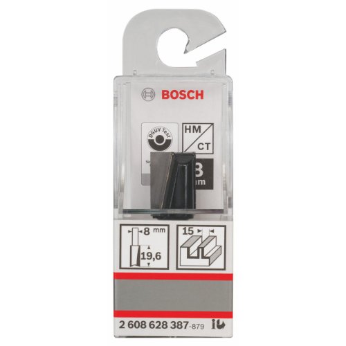Bosch Zubehör 2 608 628 387 Nutfräser 8 mm, D1 15 mm, L 20 mm, G 51 mm - 2