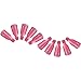 V-EWIGE Pink 10Pcs Plastic Acrylic Nail Soak Off Clip Cap UV Gel Polish Remover Design Art Tool