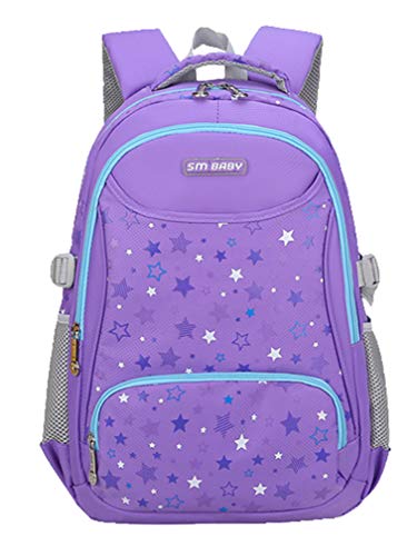 Preisvergleich Produktbild Juchen Ranzen Student Backpack Kinder Rucksack Mädchen Süß Schulrucksack FreizeitSchulranzen Wasserdicht mit Seitlicher (Lila)