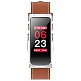 halonzhor Orange Intelligentes Armband，Storagc Smart Armband Farbdisplay Smart Armbanduhr Schrittzähler Fitness Armband Uhr Mit Pulsmesser IP67 Wasserdichte Puls Blutdruckmessung Sport Fitness