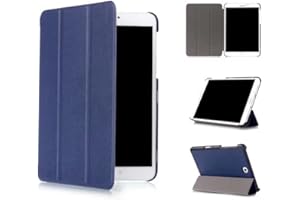 Skytar Samsung Tab S2 8'' Copertura,Cover per Tab S2 T710,Smart Folio Case Cover Stand Copertina in PU Pelle Custodia per Samsung Galaxy Tab S2 8.0 Pollici T710 / T715 / T719 Tablet,Blu navy