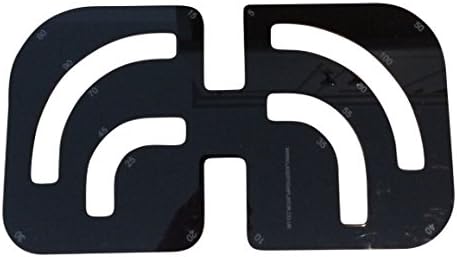 Laser Templator Kitchen Worktop Radius Router Jig - Black - Acrylic