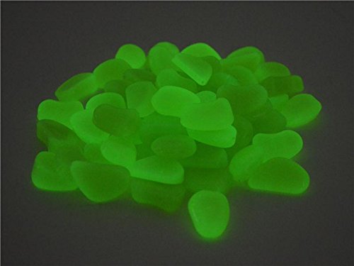 Leuchtsteine Leuchtende Deko Steine 250g ca.80 Steine Gelb/Gelb 1,5-3,0 cm