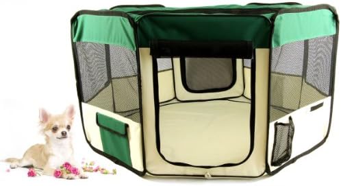 Valentina Valentti Pet Play Pen, Medium, Green