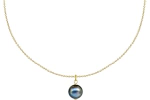 LES POULETTES BIJOUX - Collier Plaqué Or Pendentif Perle de Culture