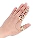 Produktbild Rose Gold Strass Knöchel Ring, Einstellbar Luxuriöse Blume Voller Finger Zwei-Band-Ring mit 3 Stile für Frauen Mädchen - Samtlan