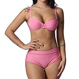 Moserian Damen Badeanzüge Damen Solide Lace Up Bikini Badeanzüge Badebekleidung Beachwear Zweiteiler Badeanzug
