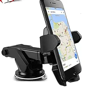 Mobile Gabbar Adjustable Mobile Holder/Car Stand with Quick One Touch Technology for Mobile Phones (Black)