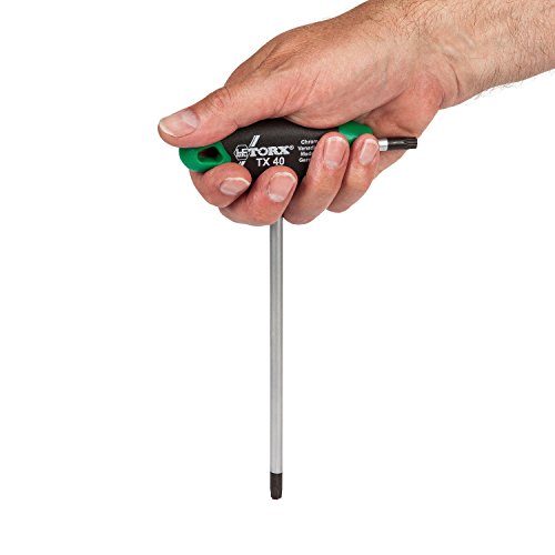 TORX® 70563 Schraubendreher Set 2K mit T-Griff 8tlg. T9-T40 | Made in Germany | Torxschlüsselsatz | Schraubenschlüssel | T9 | T10 | T15 | T20 | T25 | T27 | T30 | T40 | TX | für Torx Schrauben - 2