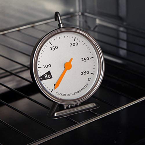 Preisvergleich Produktbild Edelstahl-Backofenthermometer mit einfachem zu lesen Vorwahlknopf-Küchen-Nahrungsmittelfl... das 50-280 Celsius kocht