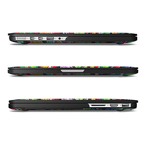 Fintie MacBook Pro 15 Retina Hülle (NO CD-ROM Drive) – Ultra Slim Hochwertige Kunstleder Coated Hard Shell Schutzhülle Tasche für Apple MacBook Pro 15.4″ with Retina Display (Model A1398), Liebesbaum - 4