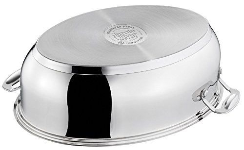 Tefal E85706 Jamie Oliver Edelstahl 2in1 Multi Bräter 8,5 L – 38×25,5 cm, Induktionsgeeignet, mit Induktionsdeckel 4,5 L (Deckel als Pfanne nutzbar) - 5