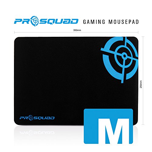 ProSquad Gaming Mauspad Slim – Professional Speed-Pad – rutschfest und präzise – 25x35cm – schwarz - 3