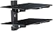 Produktbild dream audio HiFi Regal: 2-fach Universal-HiFi- & DVD-Rack"HR-440-Duo" Schwarzglas (TV Hänge Regal)