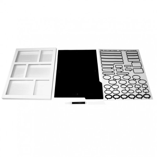 Comic Fotorahmen mit Aufklebern und Stift – Bilderrahmen - 4