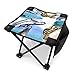 Produktbild Mini Folding Camping Stool Fishing Chair Fashion Glamour Watercolor Vogue Outfit Watercolour Set for Hiking Garden Beach Oxford Cloth Seat with Carry Bag