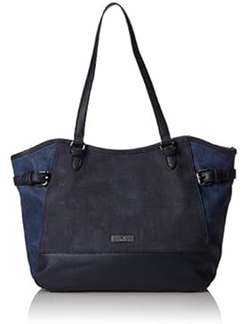 Tom Tailor Acc Damen Juna Schultertasche, Blau (Blau), 13 x 28 x 42 cm