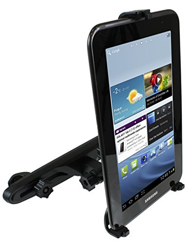 Kit Universal Tablet Halterung für Auto Kopfstütze Kompatibel mit 7-10 Zoll Tablets einschließlich iPad 2 / 3 / 4 / Air / Mini, Google Nexus 7 / 10 / Samsung Galaxy Tab 2 / 3 / 4, Kindle Fire HD / HDX und Tesco Hudl Tablet 2 – Schwarz - 3