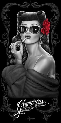 Preisvergleich Produktbild Glamorous Girl Fiber Reactive Beach Towel DGA by DGA