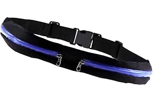 REY Marsupio Running, impermeabile, per allenamenti, viaggi e altro ancora, regolabile per tutti i tipi di telefoni, colore blu/nero