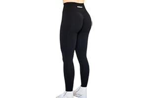 AUROLA Leggings d'entraînement pour Femmes Collants sans Couture Scrunch contrôle du Ventre Gym Fitness Filles Sport Pantalons de Yoga Actifs