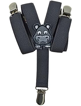 Hosenträger für Babys 0-2 Jahre mit 3 Clips und Tier Design