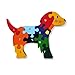 Produktbild Handarbeit Holz Nummer Puzzle für Kinder-HUND DESIGN