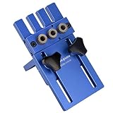 【 Juego de jig de Dowel 】 El conjunto universal de jig es adecuado para hacer juntas de esquina de borde a borde, borde a superficie y borde a lado, fácil de usar, puede mejorar sus proyectos de carpintería.