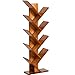 Produktbild HOOPOO Shelves Regale Bambus 2-6 Regal Bücherregale, Bücherregale, Bücherregale für Sonderanfertigungen, CDs, Filme und Bücherständer. (Rote Eiche 2-6 TB) (Size : 44 * 20 * 106cm)
