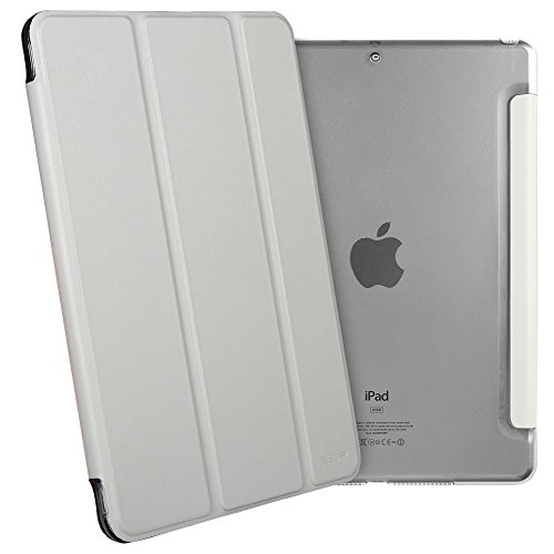 Neues iPad 2017 iPad 9.7 Zoll Hülle, ESR® Yippee Bildserie Cover Auto aufwachen / Schlaf Funktion Smart Case Wickelfalz Ledertasche mit Lichtdurchlässig Rückseite Abdeckung Schutzhülle für Neue iPad 9.7 2017 (Raum Grau) - 4