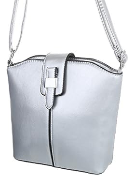 iTal-dEsiGn Damentasche Kleine Schultertasche Umhängetasche Used Optik Kunstleder TA-6138