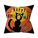 Produktbild Eternali Halloween Quadratisch Zierkissenbezug Zierkissenhülle Kürbis Bat Hexe Teufel Gedruckt Dekorative Kissenbezug Dekokissen Kissenhülle 45 x 57 cm Deko Zierkissenbezüge Auto Sofa Büro Kissen